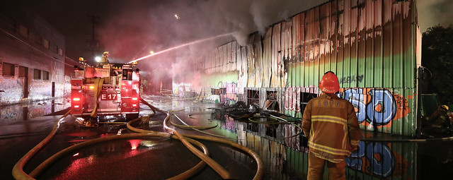 Major Emergency Fire in Downtown Los Angeles Causes Widespread Smoke Odor