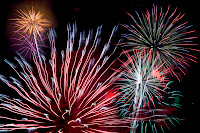 Fireworks Exploding in the Sky