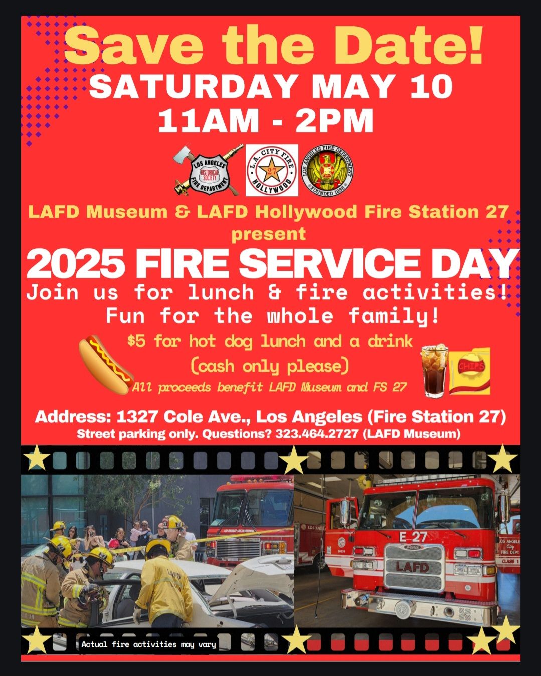 LAFD Museum / Fire Station 27 Event Flyer