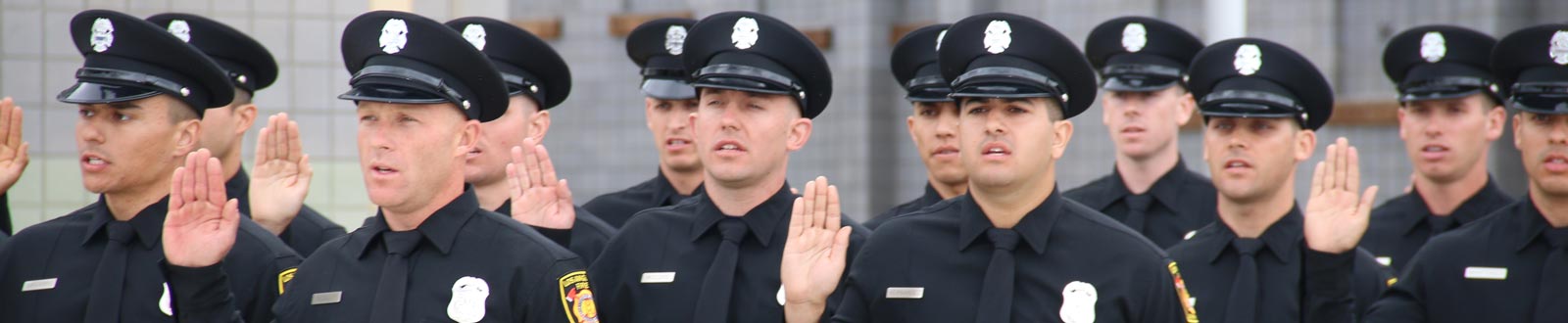 LAFD members being sworn in