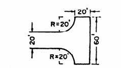 Hammerhead dead end with minimum dimensions